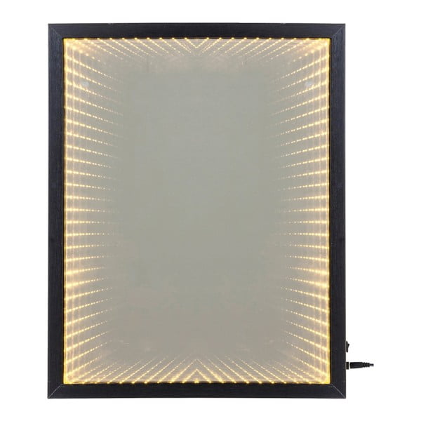 Zidno ogledalo s okvirom s LED svjetlima Kare Design Frame, 48 x 38 cm