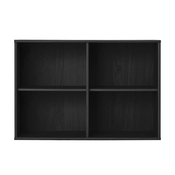 Crna viseća biblioteka u dekoru jasena 89x61 cm Mistral – Hammel Furniture
