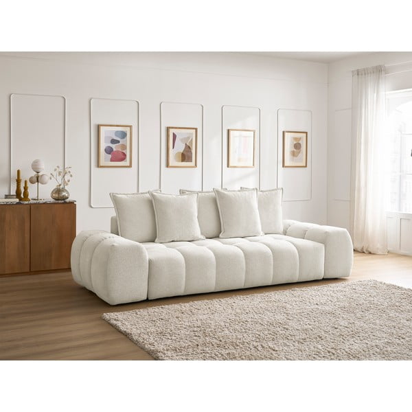 Bijela sofa od šenila 278 cm Everest – Bobochic Paris-image-1