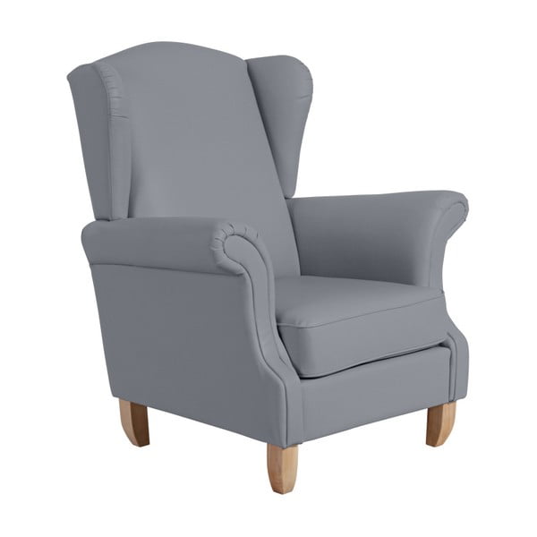 Siva ručka fotelje od imitacije kože Max Winzer Verita