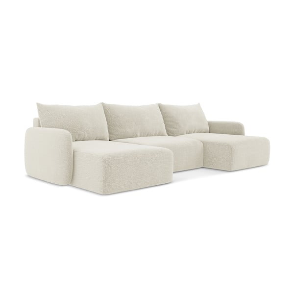 Krem sklopiva/s prostorom za odlaganje kutna garnitura Kalena – Makamii-image-1