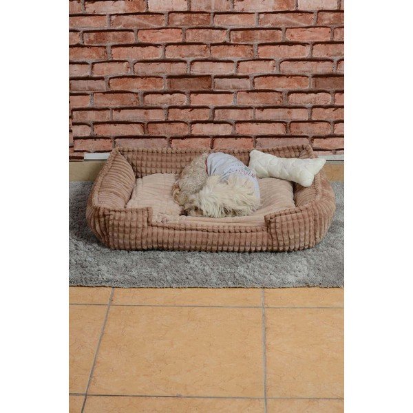Bež krevet od pliša Nest - Lydia&Co-image-2