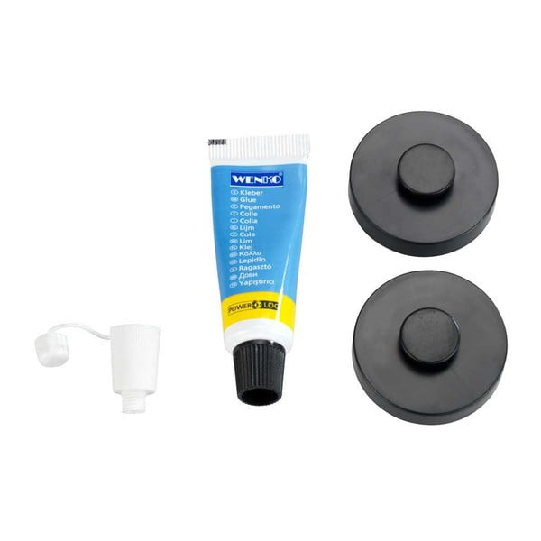 Set od 2 crna samodržeća zidna nosača Wenko Power-Loc Classic Plus-image-2