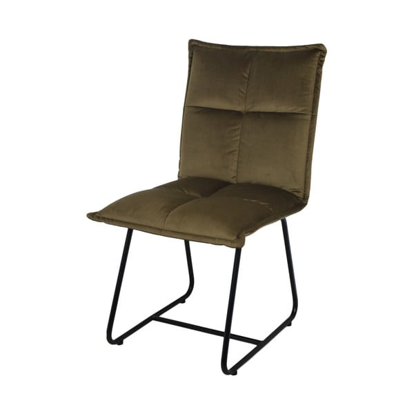Maslinastosmeđa trpezarijska stolica s baršunastim presvlakom HSM kolekcija Estelle