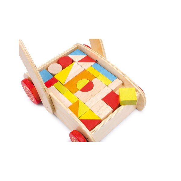 Drvena hodalica s kompletom Legler Toy Blocks-image-2