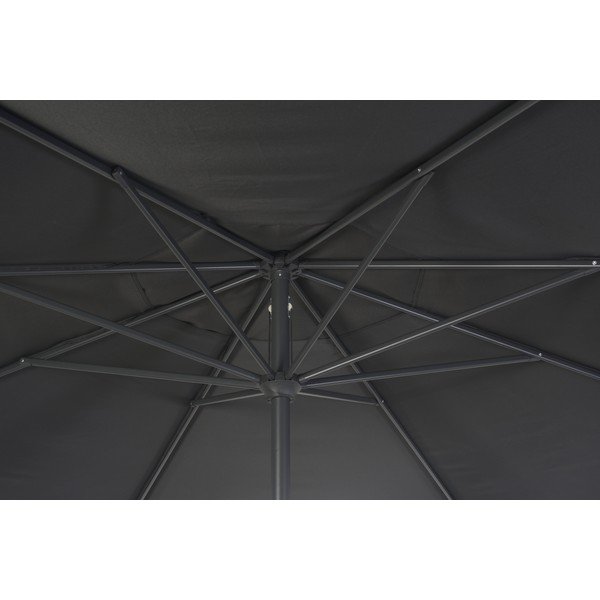 Sivi suncobran ø 350 cm Roja - Rojaplast-image-1