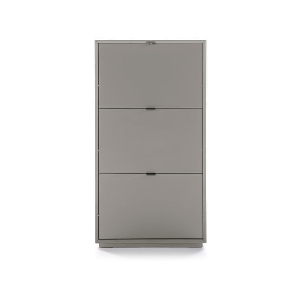 Sivi ormar za cipele s 3 ladicama Marckeric Luka-image-2