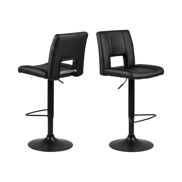 Crna barska stolica s podesivom visinom Acton Sylvia-image-2