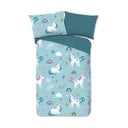 Flanelska dječja posteljina za krevet za jednu osobu 140x200 cm Snowycorn – Good Morning