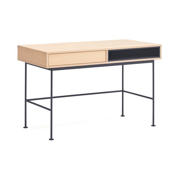 Radni stol s pločom stola u dekoru hrasta 60x120 cm Yoko – Teulat-image-3