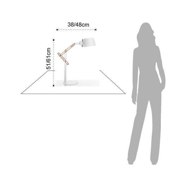 Bijela stolna lampa Tomasucci Pikka-image-1