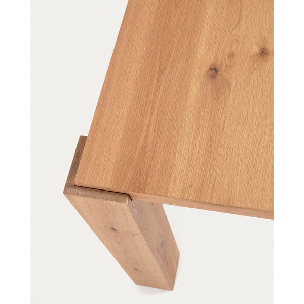 Blagovaonski stol u dekoru hrasta u prirodnoj boji 110x220 cm Deyanira – Kave Home-image-4