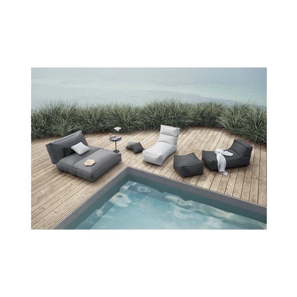 Svijetloplava podstavljena vrtna ležaljka STAY - Blomus-image-3