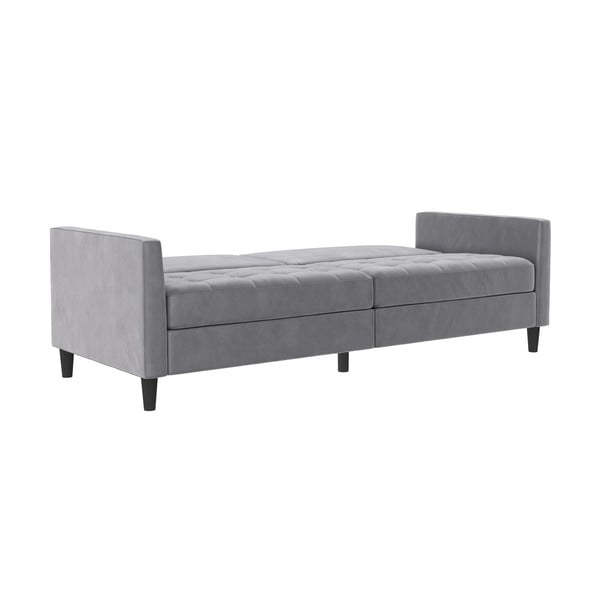 Svijetlo siva baršunasti sofa 207 cm Presley – Støraa-image-3