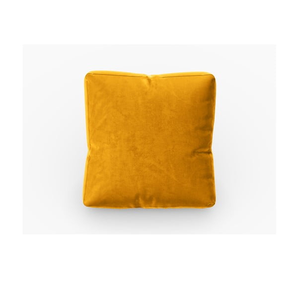 Žuti baršunasti jastuk za modularnu sofu Rome Velvet - Cosmopolitan Design