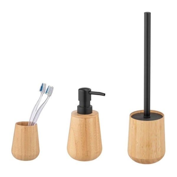 Set pribora za kupaonicu od bambusa u prirodnoj boji Bamboo – Wenko