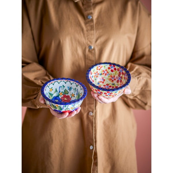 Zdjelice u setu za posluživanje 2 kom od kamenine 380 ml Florist – Bloomingville-image-1