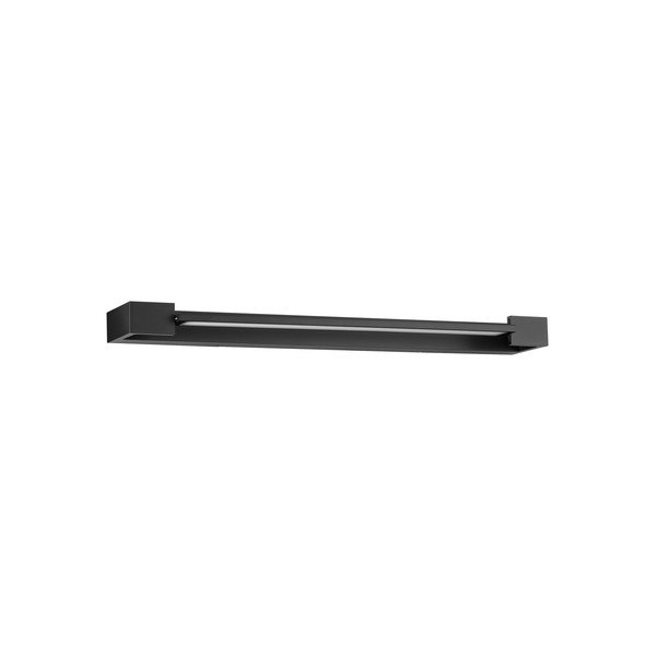 Mat crna LED zidna lampa aluminijska Arga – Nova Luce