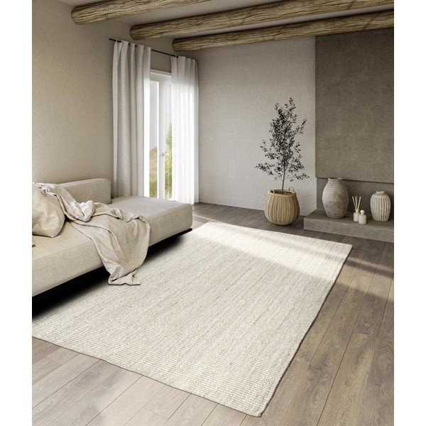 Bijeli obostrani/ručno rađen juten tepih 200x290 cm Rosalie – Villeroy&Boch-image-1