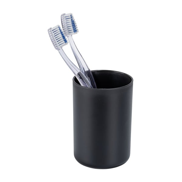 Crni plastičan set pribora za kupaonicu Fano – Allstar-image-3