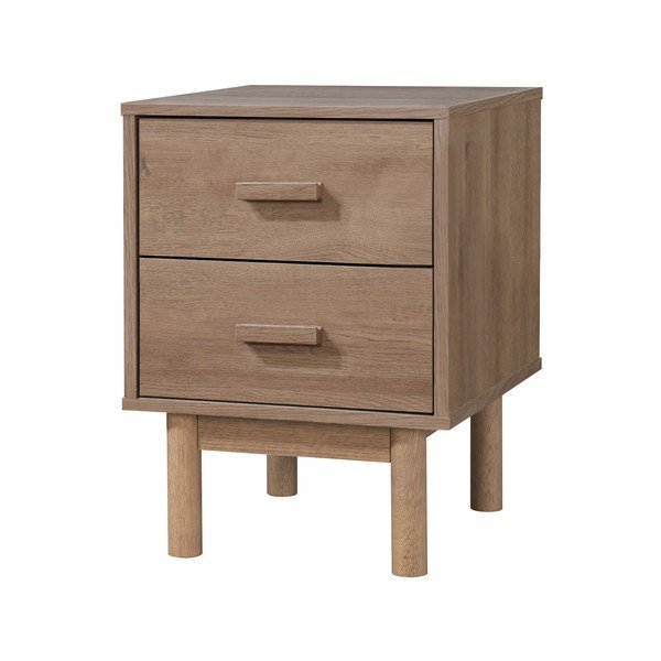 Noćni ormarić u dekoru hrasta u prirodnoj boji Melanie – Støraa-image-2