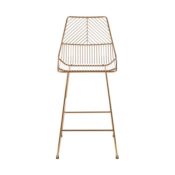 Metalna barska stolica u zlatnoj boji District – Premier Housewares-image-2