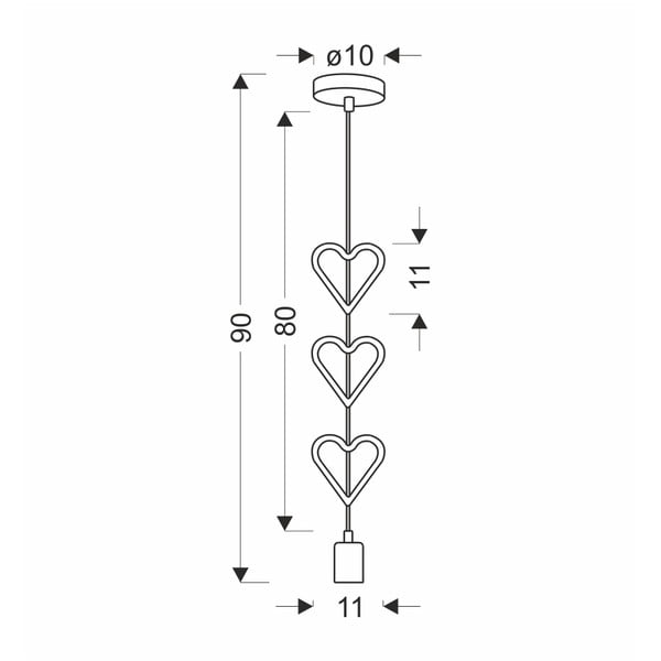 Bijelo-plava dječja svjetiljka s metalnim sjenilom Single - Candellux Lighting-image-2