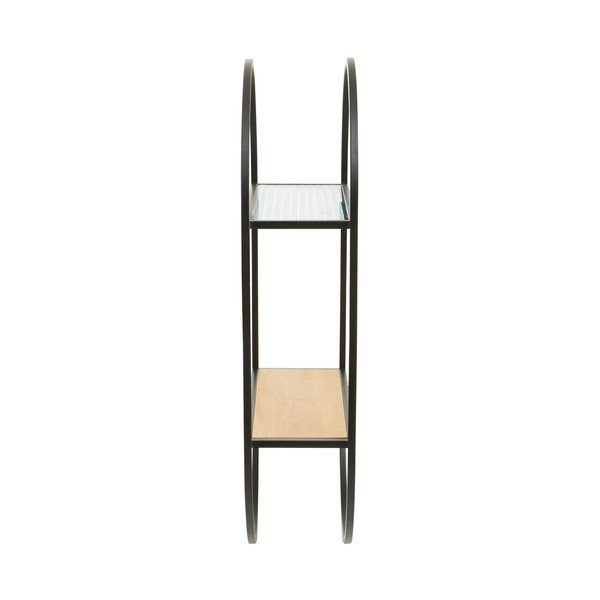Crna/u prirodnoj boji metalna polica s više razina 35 cm Mataram – Premier Housewares-image-4