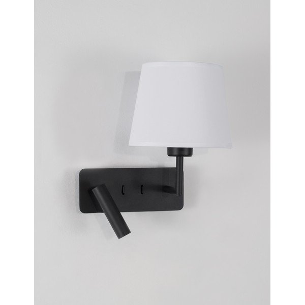 Bijela/mat crna zidna lampa aluminijska sa savitljivom konstrukcijom Savona – Nova Luce-image-3