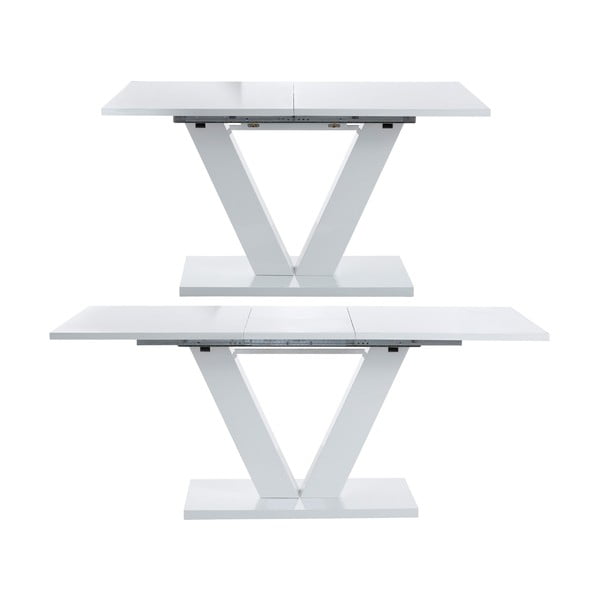 Proširiv blagovaonski stol s dodatnom pločom u sjajnom dekoru 90x140 cm Aaron – Støraa-image-2