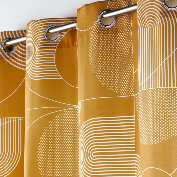 Zavjesa u bakrenoj boji 140x280 cm Esquisse – douceur d'intérieur-image-1