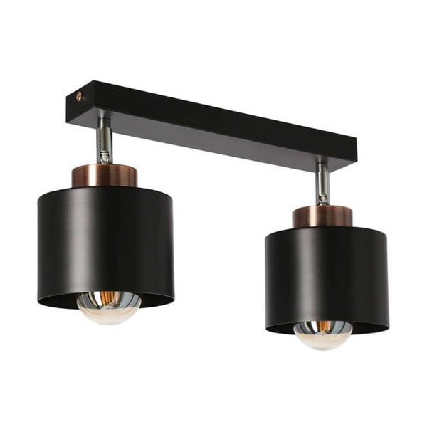 Crna metalna stropna svjetiljka 12x36 cm Olena - Candellux Lighting