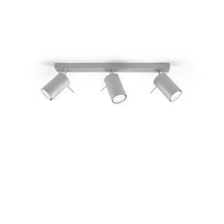 Siva stropna lampa Nice Lamps Etna, dužine 45 cm