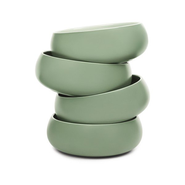 Zelene zdjelice u setu 4 kom za juhu/za ramen od kamenine 1 l Aura Vira – Bonami Selection-image-4