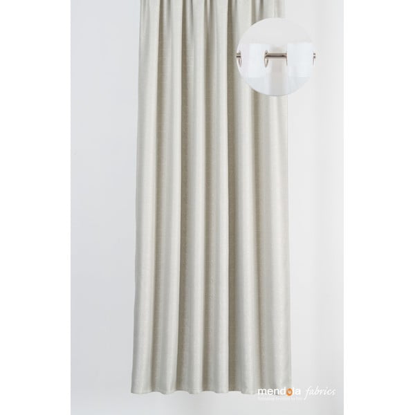 Bež zavjesa 140x260 cm Teorema – Mendola Fabrics