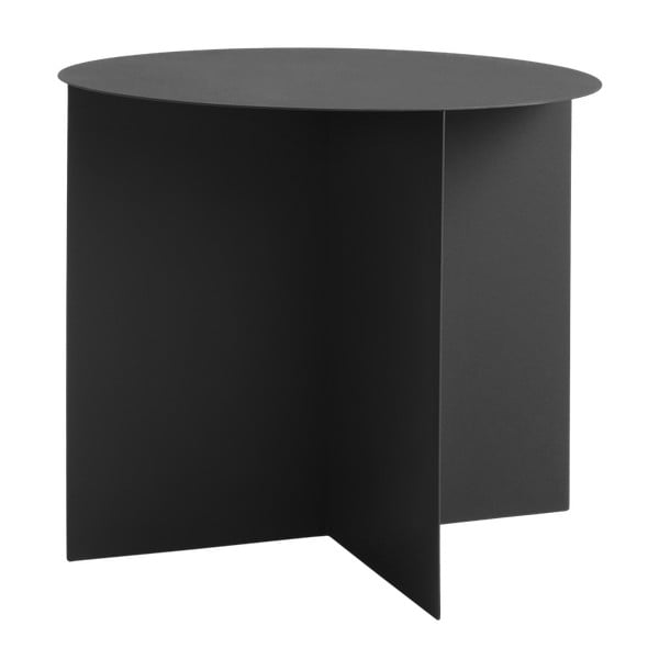 Crni stolić za kavu Custom Form Oli, ⌀ 50 cm