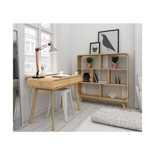 Radni stol u dekoru hrasta 50x120 cm Cassie - Støraa-image-3