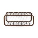 Tamno smeđi metalni viseći ormarić za cipele 72x28x35 cm Retro – Spinder Design