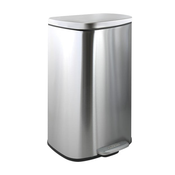 Željezna kanta za smeće s pedalom u mat srebrnoj boji 50 l   Akira – Spirella
