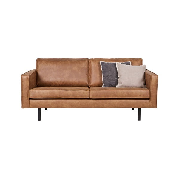Smeđa sofa od imitacije kože 190 cm Rodeo – WOOOD-image-3