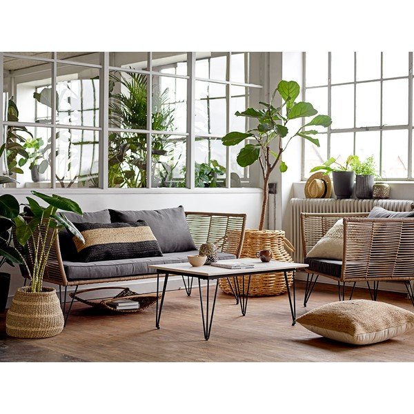 Metalni vrtni stolić za kavu 60x90 cm Mundo – Bloomingville-image-1