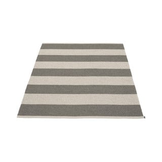 Antracitno sivi/krem unutarnji i vanjski tepih 140x180 cm Bob Charcoal Linen – Pappelina