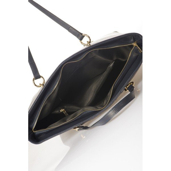 Plava kožna torbu Federica Bassi Elisa-image-3