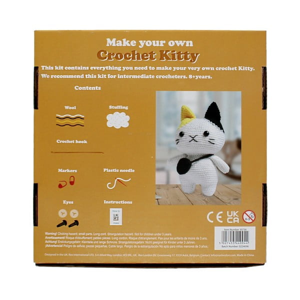 Kreativna igračka DIY Crochet Cat – Rex London-image-4