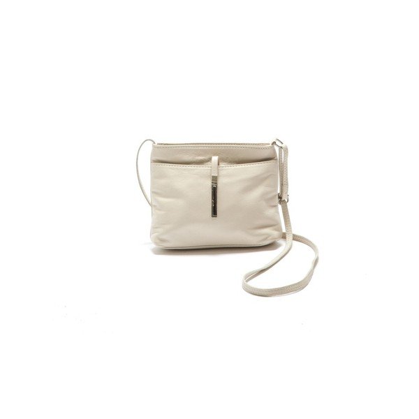 Bež kožna torba Robert M Suede-image-1