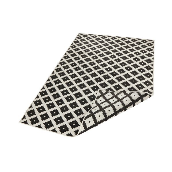 Crno-bijeli obostrani tepih s uzorkom Bougari, 120 x 170 cm-image-3