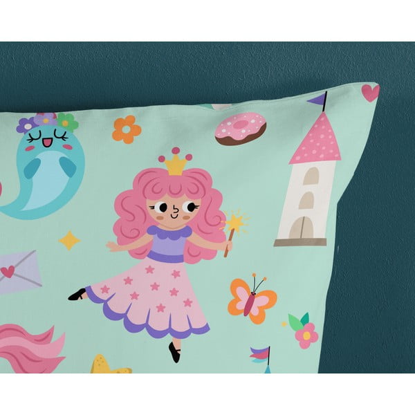 Mentol zelena pamučna dječja posteljina za krevet za jednu osobu 140x200 cm Fantastic – Good Morning-image-3