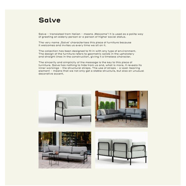 Svijetlo siva podstavljena vrtna fotelja Salve – Sit Sit-image-1