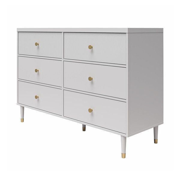 Siva niska komoda 138x93 cm Elizabeth – CosmoLiving by Cosmopolitan-image-3