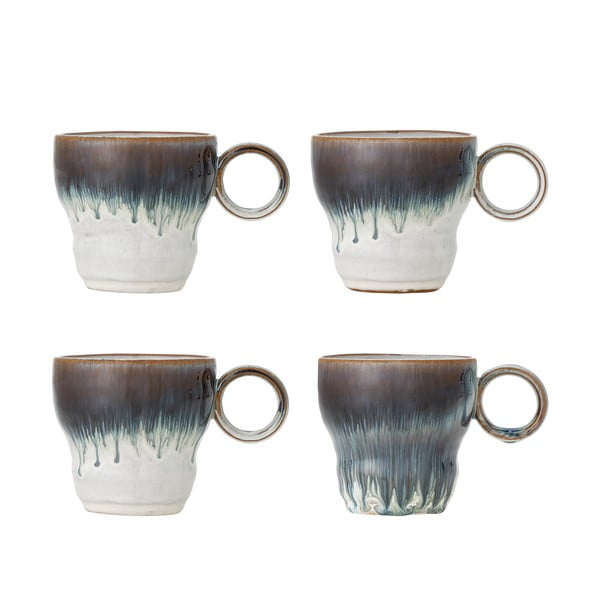 Plave šalice u setu 4 kom od kamenine 300 ml Nigel – Bloomingville